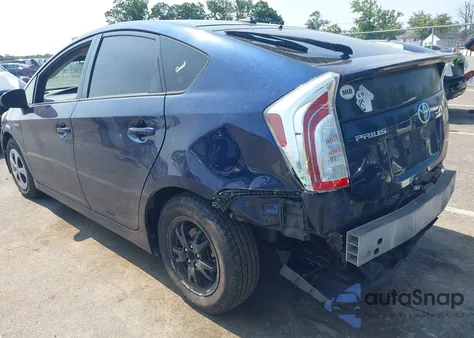 2012 Toyota Prius Three from USA, damaged, VIN JTDKN3DU6C1596884